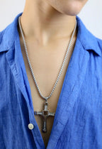 Collier croix Diesel
